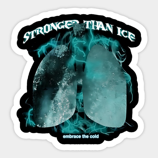 Stronger Than Ice Embrace the Cold Wim Hof Inspired Breathing Cold Sticker by Ac Vai